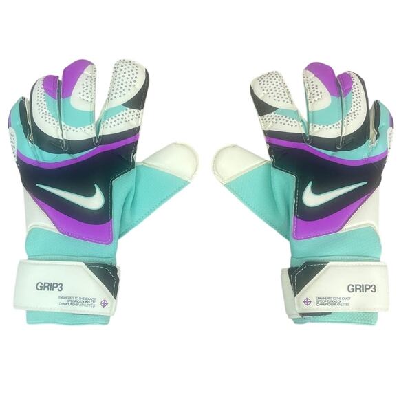 NWT Nike GK Grip 3 Goalkeeper Soccer Gloves Mens Size 7 (FB2998-010) - Picture 4 of 8